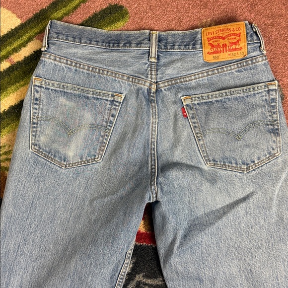 VINTAGE WIDE LEG LEVI'S 550 LOW RISE 32 - Picture 3 of 11